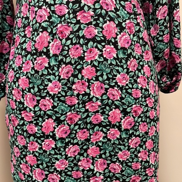 Zara Flowers Print Long Sleeve Dress - Picture 6 of 6